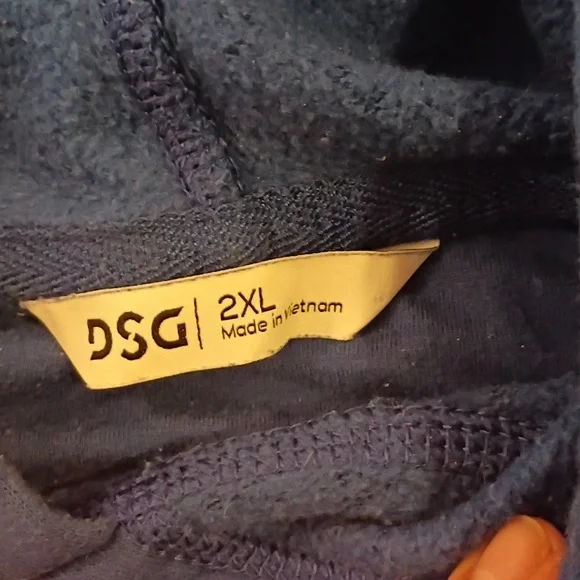 DSG Blue Men's Hoodie - Picture 3 of 6
